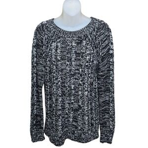 Gap Womens Fisherman Cable Knit Sweater Size M Tall Winter Cozy‎ Lodge Cabin